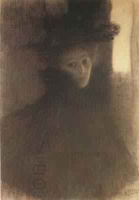 Gustav Klimt Lady with cape and Hat (mk20)